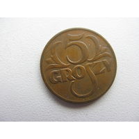 Польша 5 грошей  1939