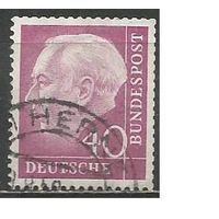 ФРГ. Доктор Т.Хойс. Первый президент. 1954г. Mi#188.