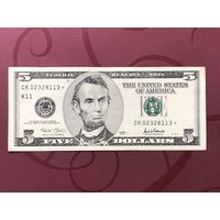 5 долларов США 2001 года со звездой, (K)