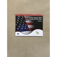 США. Набор плакированных монет 2015 US Mint Unc 14 штук Денвер