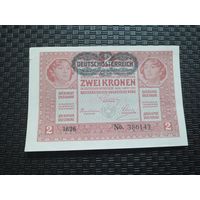 2 кроны 1917г Австрия AU