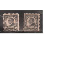 США-1923, (Скотт.610,612),  гаш. , Стандарт, Президенты,Хардинг, перф. 10+11