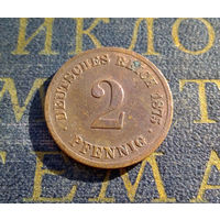 2 пфеннига 1875 C Германская Империя #01