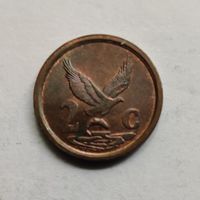 ЮАР 2 цента 1996 г.