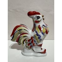Статуэтка фарфоровая "Петушок ", "Петух"(с позолотой).  АУКЦИОН не с рубля . ДФЗ