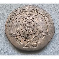 Великобритания 20 пенсов 1982  1-8-29