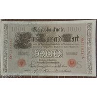 Банкнота 1000 марок 1910 год. Германская империя.