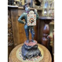 Очень красивые старинные каминные часы, начало 20 века, Европа, исправны, много лотов с рубля