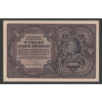 Польша 1000 марок 1919 года. Серия III AA. Тип P-29(3). Состояние aUNC