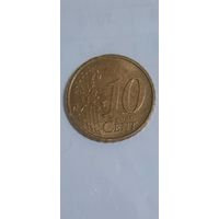Италия 10 евроцентов 2002