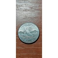 США Штаты и территории 25 центов (квотер) Род-Айленд 2001