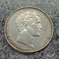 Бавария 2 гульдена 1848 год (первый год чекана)