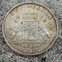 Бавария 2 гульдена 1848 год (первый год чекана)