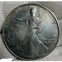 Доллар 1993 США шагающая свобода. Первые годы чеканки!