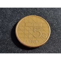 Нидерланды 5 гульденов 1991