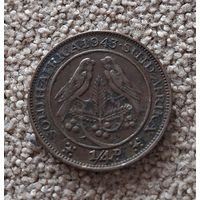 ЮАР 1/4 пенни, 1943 Георг VI