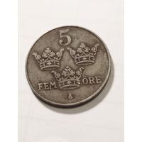 Швеция 5 оре 1947