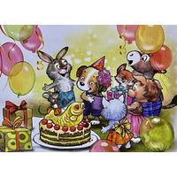 Открытка чистая 10х15 см. Художница Рина Зенюк
