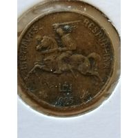 Литва 1 Республика 5 центов 1925 г. KM# 72
