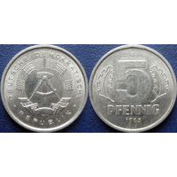 ГДР. 5 пфеннигов 1983  года.