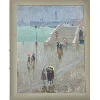 Козловский А.С "Дождь в Венеции", 2007г. Холст, масло. Размер с рамой 50х63 см.