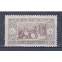 [2239] Французские колонии. Сенегал 1914. Местный мотив.4с. МН
