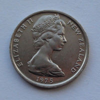 Новая Зеландия 5 центов. 1975 г.