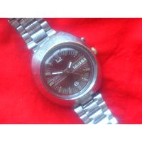 Часы КОСАЯ СЛАВА 2427 из СССР 1970-х с БРАСЛЕТОМ