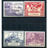 Британские колонии - Кипр - 1949г. - 75 лет Всемирному почтовому союзу - 4 марки - полная серия, MNH [Mi 159-162]. #2-Bc-38-A-1