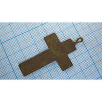 Крестик старинный, нательный. Бронза, литье.