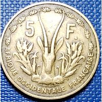 Французская Западная Африка 5 франков 1956 г.