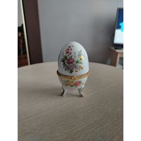 Керамическое Пасхальное яйцо. Шкатулка, Яйцо, Шкатулка. СССР. Пасха.