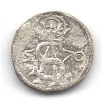 Двуденар 1570, Жигимонт Август, Вильно