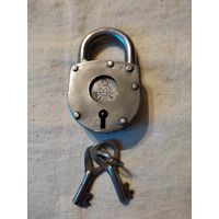 Замок навесной СССР, 2 ключа, реставрация, г. Павлово. См. описание.