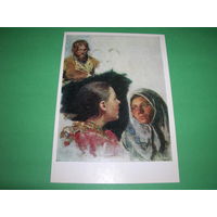 Живопись Репин Этюд к картине Крестный ход в Курской губернии 1979 год чистая