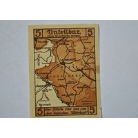 1922 год 5 пфеннигов   Германия нотгельд