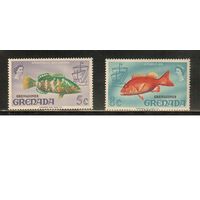 Гренада-Гренадины-1974(Мих.,8-9) , **  , Морская  Фауна, Рыбы