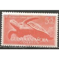 Испанская Гвинея. Черепаха. 1954г. Mi#303.