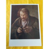 Крестьянин, обстругивающий костыль