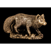 Статуэтка миниатюра Лиса Латунь