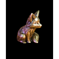 Статуэтка миниатюра Лисёнок Бронза