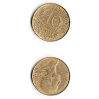 10 сантимов Франция 1975 год