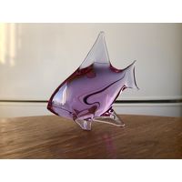 Статуэтка цветное стекло Чехия Bohemia 16х17см