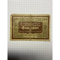 100 пфенигов (нотгельды) г. Германия.-2012