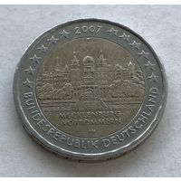 Германия 2 евро 2007 - Шверинский Замок, Мекленбург-Передняя Померания (F - Штутгарт)