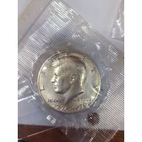 1/2 доллара 1976 США независимость. Серебро! В банковской запайке!