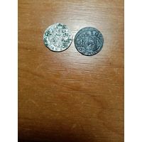 Монеты два солида Кристины 1660 года