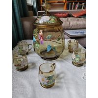 Крюшонница с бокалами 1950-1959 гг.
