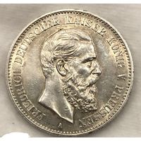 Акция! Читайте описание! 2 марки 1888 Пруссия - чудесный Фридрих!