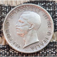 Италия 5 лир 1929 года. Орел. Серебро! Сторгуй за свою цену, предложи обмен! Y40